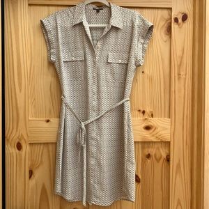 Express Patterned Shirt Dress